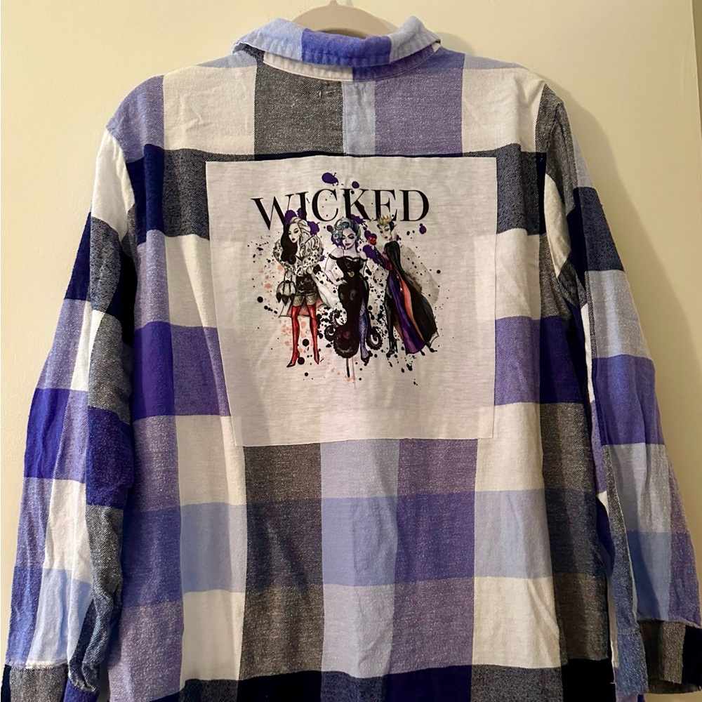 WICKED upcycled flannel shirt XL